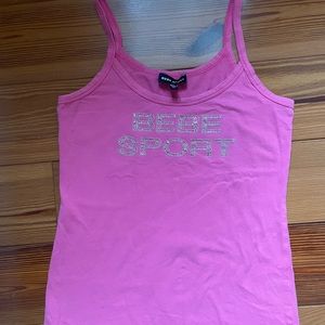 Bebe Y2K pink tank top